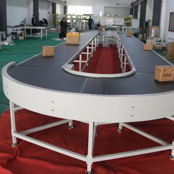 curved conveyor belt design