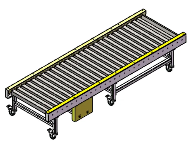 square roller conveyor