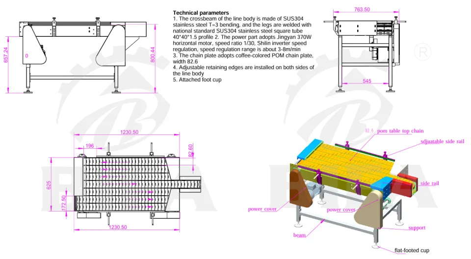 Accumulation Conveyor Drawing