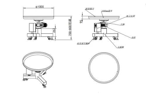 accumulation turntable drawing