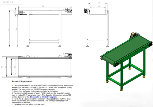 magnetic conveyor​ drawing
